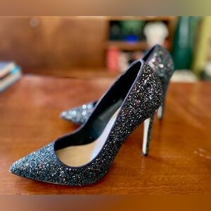 Mix No. 6 Glitter Black Heels